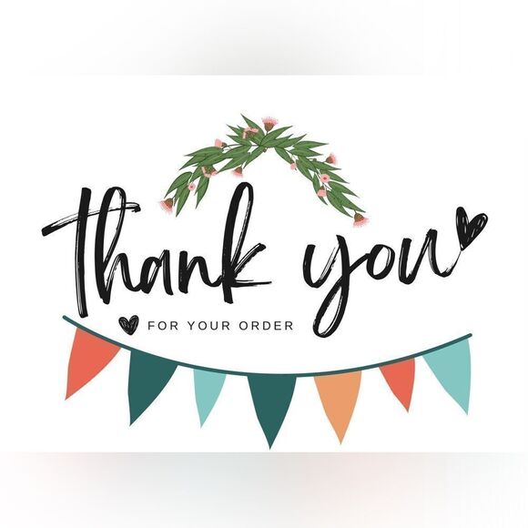 50 PERSONALIZED Thank You Business  Poshmark Cards - Picture 1 of 3
